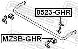 Suspension, stabilisateur FEBEST MZSB-GHR