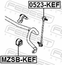 Suspension, stabilisateur FEBEST ref. MZSB-KEF