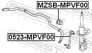 Suspension, stabilisateur FEBEST ref. MZSB-MPVF00