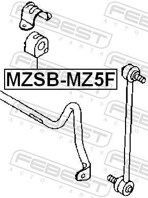 Suspension, stabilisateur FEBEST ref. MZSB-MZ5F