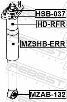 Soufflet d'amortisseur FEBEST ref. MZSHB-ERR