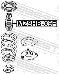 Fuelle de amortiguador FEBEST ref. MZSHB-X9F