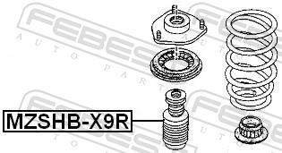Fuelle de amortiguador FEBEST ref. MZSHB-X9R