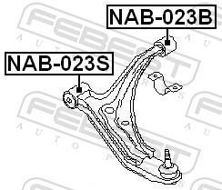Silent bloc de suspension FEBEST ref. NAB-023S
