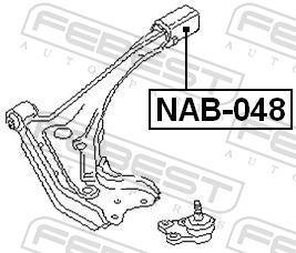 Suspensão, braço oscilante FEBEST ref. NAB-048