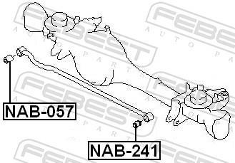 Silentblock de Suspensión FEBEST NAB-241