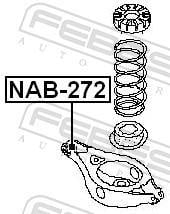 Suspensão, braço oscilante FEBEST ref. NAB-272