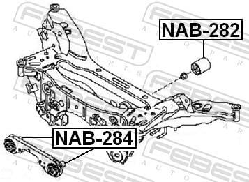 Cojinetes, diferencial FEBEST ref. NAB-284