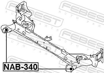 Bucha de eixo FEBEST NAB-340
