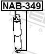 Rosca do amortecedor de suspensão FEBEST ref. NAB-349