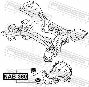 Bucha de eixo FEBEST NAB-360