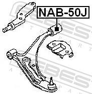 Silent bloc de suspension FEBEST ref. NAB-50J
