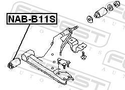 Suspensão, braço oscilante FEBEST ref. NAB-B11S