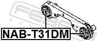 Cojinetes, diferencial FEBEST ref. NAB-T31DM