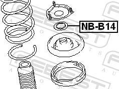 Rolamento copo de suspensão FEBEST ref. NB-B14
