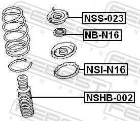 Rolamento copo de suspensão FEBEST ref. NB-N16