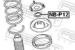Rolamento copo de suspensão FEBEST ref. NB-P12