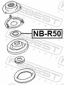 Rolamento copo de suspensão FEBEST NB-R50
