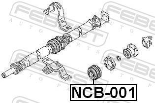 Rolamento do veio de transmissão FEBEST ref. NCB-001