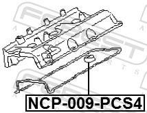 Junta tampa das válvulas FEBEST ref. NCP-009-PCS4