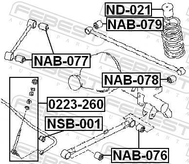 Amortisseurs FEBEST  ref. ND-021