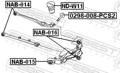 Amortisseurs FEBEST ref. ND-W11