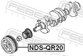 Polia do amortecedor FEBEST ref. NDS-QR20