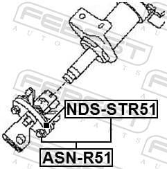 Fixador, coluna de direção FEBEST ref. NDS-STR51