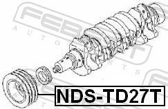 Polia do amortecedor FEBEST ref. NDS-TD27T