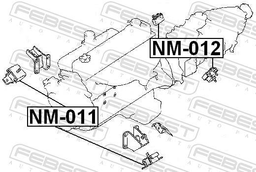 Suporte do motor FEBEST ref. NM-011