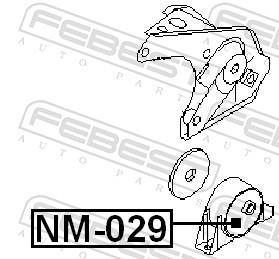 Suporte do motor FEBEST ref. NM-029