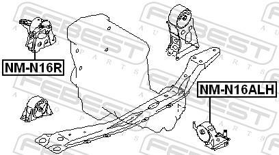 Soporte, motor FEBEST ref. NM-N16ALH