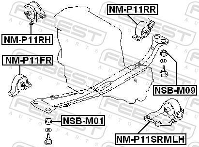 Suporte do motor FEBEST ref. NM-P11SRMLH
