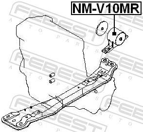 Suporte do motor FEBEST ref. NM-V10MR
