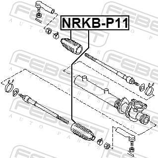 Fuelle, dirección FEBEST ref. NRKB-P11