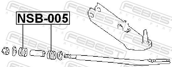 Suspensão, braço oscilante FEBEST ref. NSB-005