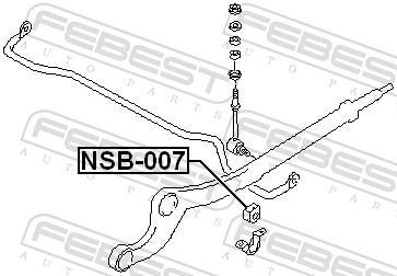 Soporte, estabilizador FEBEST ref. NSB-007