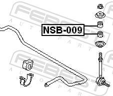 Suspension, jambe d'essieu FEBEST NSB-009