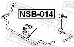 Soporte, estabilizador FEBEST ref. NSB-014