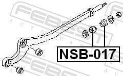 Suspensão, braço oscilante FEBEST ref. NSB-017