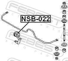Soporte, estabilizador FEBEST ref. NSB-022