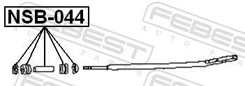 Suspensão, braço oscilante FEBEST ref. NSB-044