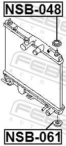 Soporte, radiador FEBEST ref. NSB-061