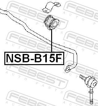 Suspension, stabilisateur FEBEST ref. NSB-B15F