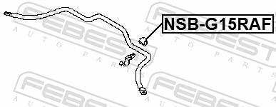 Suspension, stabilisateur FEBEST ref. NSB-G15RAF