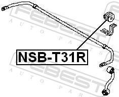 Suspension, stabilisateur FEBEST ref. NSB-T31R
