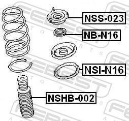 Soufflet d'amortisseur FEBEST ref. NSHB-002