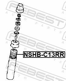 Soufflet d'amortisseur FEBEST ref. NSHB-C13RR