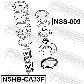 Soufflet d'amortisseur FEBEST ref. NSHB-CA33F
