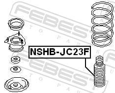 Fuelle de amortiguador FEBEST ref. NSHB-JC23F
